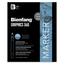 Bienfang Graphics 360 Marker Paper - 14" x 17", 50 Sheets, front cover