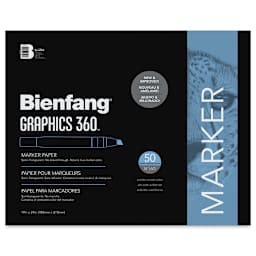 Bienfang Graphics 360 Marker Paper - 19" x 24", 50 Sheets, front cover