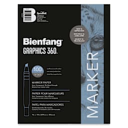 Bienfang Graphics 360 Marker Paper - 9" x 12", 100 Sheets, front cover