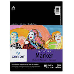 Canson Pro-Layout Marker Paper - 9" x 12", 50 Sheets