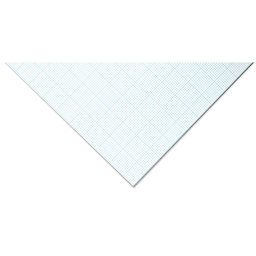 Bienfang Gridded Paper Pad - 11" x 17", close-up of a 10 x 10 Grid sheet