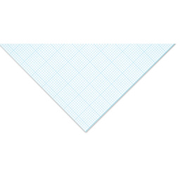 Bienfang Gridded Paper Pad - 8-1/2" x 11", close-up of a 8 x 8 Grid sheet