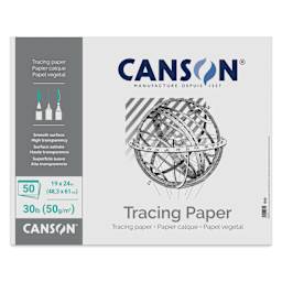 Canson Foundation Tracing Pad - 19" x 24", Landscape, 50 Sheets