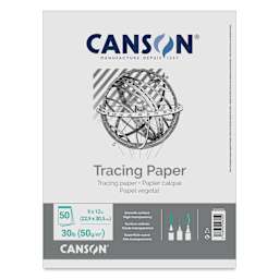 Canson Foundation Tracing Pad - 9" x 12", Portrait, 50 Sheets