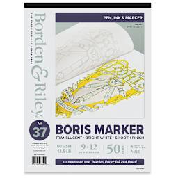 Borden & Riley Boris Marker Paper Pad - 9" x 12", front cover