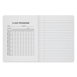 Roaring Spring Composition Notebook - 9-3/4" x 7-1/2", Ruled, Red, inside cover