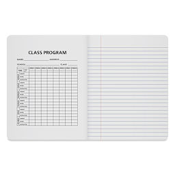 Roaring Spring Composition Notebook - 9-3/4" x 7-1/2", Ruled, Blue, inside cover