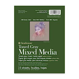 Strathmore 400 Series Toned Mixed Media Pad - Gray, 6" x 8"