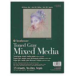 Strathmore 400 Series Toned Mixed Media Pad - Gray, 9" x 12"