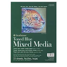 Strathmore 400 Series Toned Mixed Media Pad - Blue, 9" x 12"