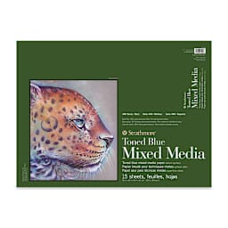 Strathmore 400 Series Toned Mixed Media Pad - Blue, 18" x 24"