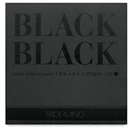 Fabriano Black Black Pad - 8" x 8", 20 Sheets, 300 gsm
