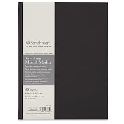 Strathmore 400 Series Hardbound Toned Mixed Media Artist Journal - Gray, 11" x 8-1/2", 48 pages