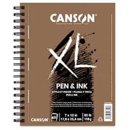 Canson XL Pen and Ink Pads - Front cover of spiral bound pad