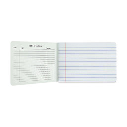 Pacon Junior Composition Book - Inside Front cover showing lined paper
