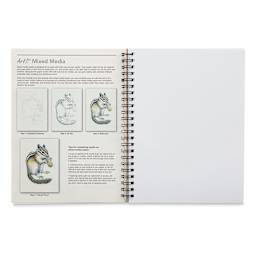 Pacon Ucreate All-In-One Journal - Instructions in Mixed Media paper section
