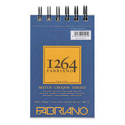 Fabriano 1264 Sketch Pad, 3-1/2" x 5", Spiral, 100 Sheets, Portrait