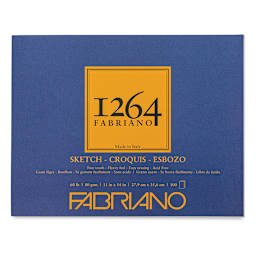Fabriano 1264 Sketch Pad, 11" x 14", Glue Bound, 100 Sheets, Landscape