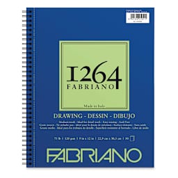 Fabriano 1264 Drawing Pad - 9" x 12", 50 Sheets