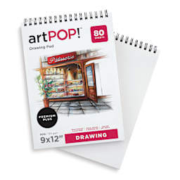 artPOP! Drawing Pads - 9" x 12", Pkg of 2 (one pad showing the cover, one pad showing paper)