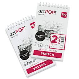 artPOP! Sketch Pads - 5-1/2" x 8-1/2", 100 sheets, Pkg of 2