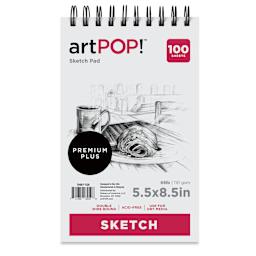 artPOP! Sketch Pad - 5-1/2" x 8-1/2", 100 sheets, front of pad