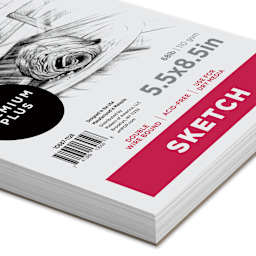 artPOP! Sketch Pad - 5-1/2" x 8-1/2", 100 sheets, corner of pad