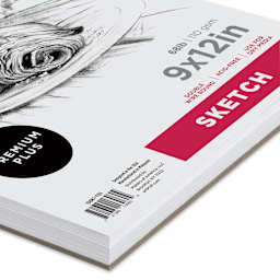 artPOP! Sketch Pad - 9" x 12", 100 sheets, corner of pad