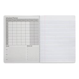 Pacon Composition Book with Dry Erase Surface - 9/32" Rule (inside front cover and paper)