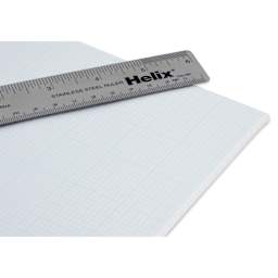 Helix Grid Vellum Paper Pad - 10 x 10, 8-1/2" x 11", with ruler (not included)
