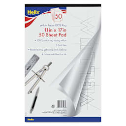 Helix Vellum Paper Pad - 11" x 17", front