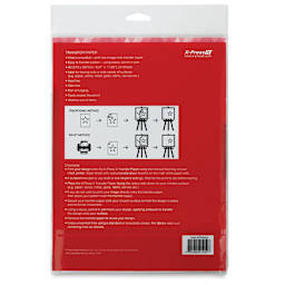 X-Press It Transfer Paper - White, 20 Sheets (back of package)