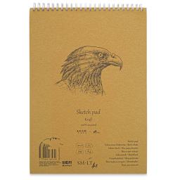 SMLT Arts Kraft Wirebound Sketch Pad - 8-1/4" x 11-3/4", 60 Sheets