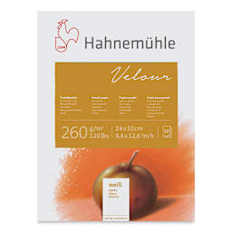 Hahnemuhle Velour Papers - 9-2/5" x 12-3/5", White, 10 Sheets