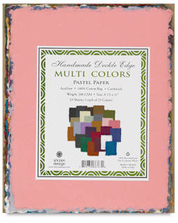 Shizen Pastel Paper - Front of 25 pc Multi-Color Package showing label
