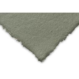 Shizen Pastel Paper - Closeup of corner of Army Green paper showing color and texture