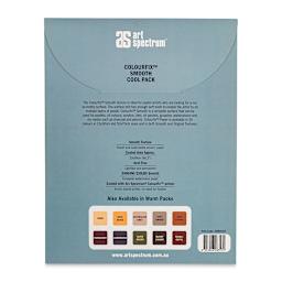 Art Spectrum Colourfix Smooth Pastel Paper - Cool Tones, 9" x 12", Pkg of 10 Sheets