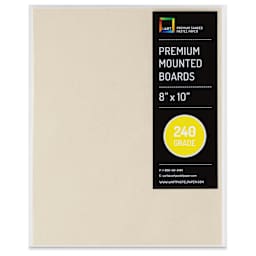 UArt Premium Sanded Pastel Paper Board - 8" x 10", Neutral, 240 Grit