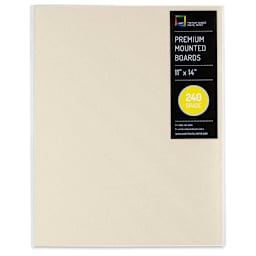 UArt Premium Sanded Pastel Paper Board - 11" x 14", Neutral, 240 Grit