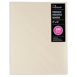 UArt Premium Sanded Pastel Paper Board - 11" x 14", Neutral, 280 Grit