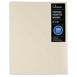 UArt Premium Sanded Pastel Paper Board - 11" x 14", Neutral, 320 Grit