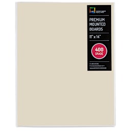 UArt Premium Sanded Pastel Paper Board - 11" x 14", Neutral, 400 Grit