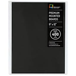 UArt Premium Sanded Pastel Paper Board - 9" x 12", Dark, 400 Grit