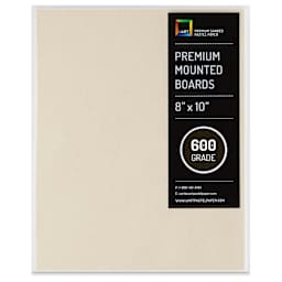 UArt Premium Sanded Pastel Paper Board - 8" x 10", Neutral, 600 Grit