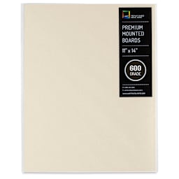 UArt Premium Sanded Pastel Paper Board - 11" x 14", Neutral, 600 Grit