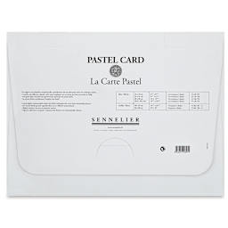 Sennelier La Carte Pastel Card - Monochrome Charcoal, 12" x 15-3/4", Pkg of 6 (back of package)