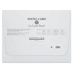 Sennelier La Carte Pastel Card - Monochrome Naples Yellow, 12" x 15-3/4", Pkg of 6 (back of package)