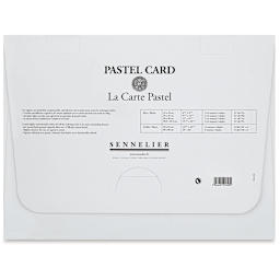 Sennelier La Carte Pastel Card - Assorted Earth Tones, 12" x 15-3/4", Pkg of 6 (back of package)