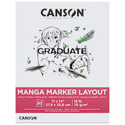 Canson Graduate Manga Marker Layout Pad - 11" x 14", front cover