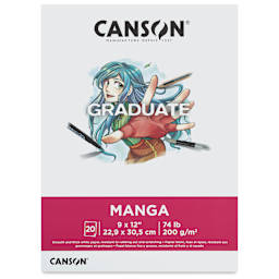 Canson Graduate Manga Pad - 9" x 12", 20 Sheets - front